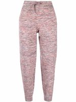 MARANT ÉTOILE pantalon de jogging fuselé à imprimé marbré - Rose - thumbnail