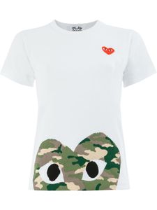 Comme Des Garçons Play t-shirt à logo imprimé - Blanc