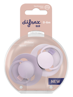 Difrax LOVI Prime Pacifier 0-6 Months - Lilac/Violet