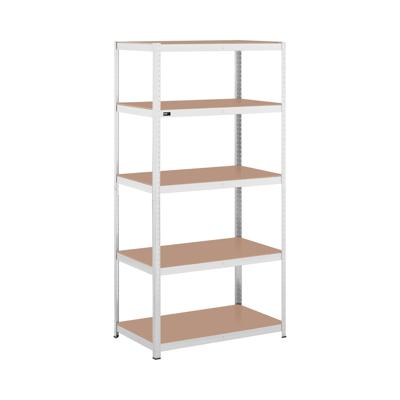 Stellingkast - 100 x 60 x 200 cm - voor 5 x 150 kg - Grijs