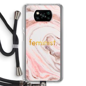 Feminist: Xiaomi Poco X3 Pro Transparant Hoesje met koord