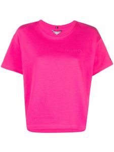 Tommy Hilfiger t-shirt en coton à logo brodé - Rose