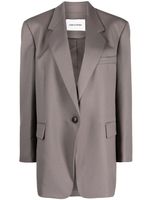 Low Classic veste boutonnée à revers crantés - Gris