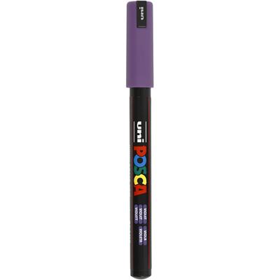 Uni-Posca Posca marker, afm pc-1mr, lijndikte 0,7 mm, extra-fijn, violet, 1 stuk