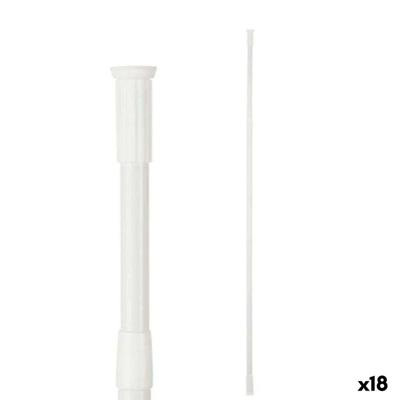 Verlengbare stang Berilo Wit Aluminium 200 x 2,2 x 2,2 cm Douche (18 Stuks)