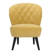 Fauteuil Vita - stof - geel - Leen Bakker