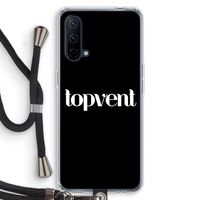 Topvent Zwart: OnePlus Nord CE 5G Transparant Hoesje met koord