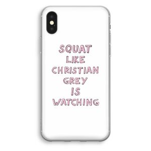 Christian Grey: iPhone XS Transparant Hoesje