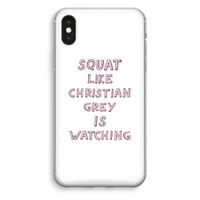 Christian Grey: iPhone XS Transparant Hoesje