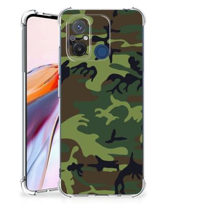 Xiaomi Redmi 12C Doorzichtige Silicone Hoesje Army Dark Xiaomi Redmi 12C Doorzichtige Silicone Hoesje Army Dark