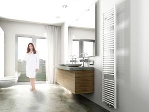 Wiesbaden Elara handdoek radiator 182x45 cm 830 watt wit