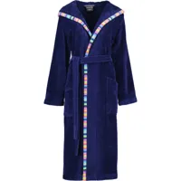 Cawö Cawo Dames Badjas met capuchon 840 11 marine Maat 38