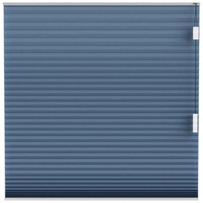 Leen Bakker - Fenstr Plisségordijn Montreal Dubbel 25mm Verduisterend - Donker (35508) - Polyester - Blauw - 120x10x10 Cm
