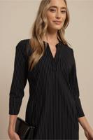 Simplicity pinstripe dress - black/off white - 13619