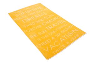 Vossen Vossen strandlaken Summer vibes honey 100x180