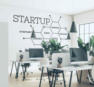Start-up concepten en ideeën muursticker