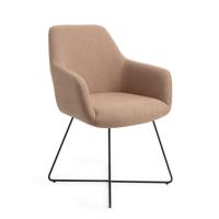 Jesper Home Eetkamerstoel 'Hiroo' Cross Black, kleur Whisper Wheat