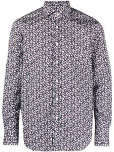 Xacus floral-print cotton shirt - Rouge