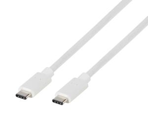 Vivanco USB-kabel USB-C stekker, USB-C stekker 1.00 m Wit 63088