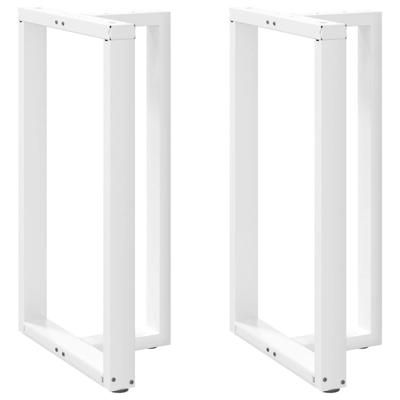 Bartafelpoten 2 st T-vormig 60x35x(100-101) cm staal wit
