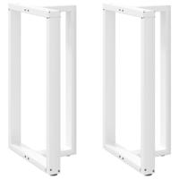 Bartafelpoten 2 st T-vormig 60x35x(100-101) cm staal wit