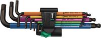 Wera 950/9 Multicolour BlackLaser Stiftsleutelset lang 9-delig - 05073593001 Wera 950/9 Multicolour BlackLaser Stiftsleutelset lang 9-delig - 05073593001