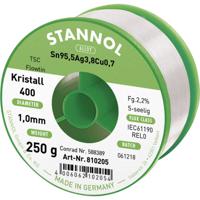 Stannol Ecology TS Soldeertin, loodvrij Spoel Sn95,5Ag3,8Cu0,7 REL0 250 g 1 mm