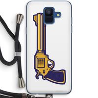 Pew Pew Pew: Samsung Galaxy A6 (2018) Transparant Hoesje met koord