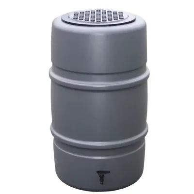 Regenton rond classic 227 liter grijs
