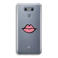 Kusje: LG G6 Transparant Hoesje - thumbnail