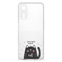 OPPO A78 5G | A58 5G Telefoonhoesje met Naam Cat Good Day