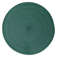 Secret de Gourmet ronde placemat - groen - gevlochten kunststof - 38 cm - Onderleggers