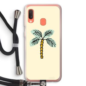 Palmboom: Samsung Galaxy A20e Transparant Hoesje met koord