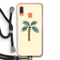 Palmboom: Samsung Galaxy A20e Transparant Hoesje met koord