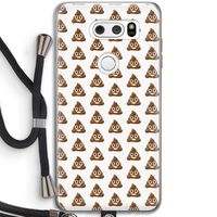 Poop emoji: LG V30 Transparant Hoesje met koord