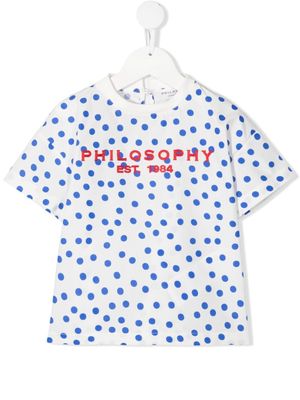 Philosophy Di Lorenzo Serafini Kids t-shirt à logo imprimé - Blanc