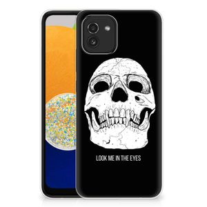 Silicone Back Case Samsung Galaxy A03 Skull Eyes