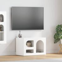 TV-kast Hoogglans wit 60 x 35 x 40 cm Bewerkt hout