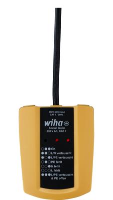Wiha SB25561 | Stopcontacttester | 230 V AC | CAT II 45220