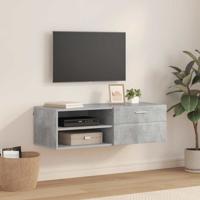TV-kast met lade Hoogglans wit 100.5 x 39 x 30 cm Bewerkt hout