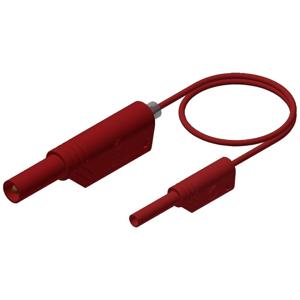 SKS Hirschmann MAL S WS 2-4 100/1 Veiligheidsmeetsnoer Banaanstekker 4 mm Banaanstekker 2 mm 1.00 m Rood 1 stuk(s)