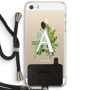 Green Brush: iPhone 5 / 5S / SE Transparant Hoesje met koord