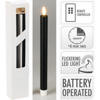 LED dinerkaars zwart set a 2 stuks 25cm