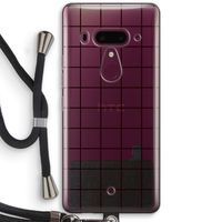 Rooster: HTC U12+ Transparant Hoesje met koord
