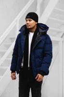 Malelions Porter Parka Winterjas Heren Donkerblauw - Maat XL - Kleur: Donkerblauw | Soccerfanshop