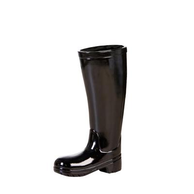 Paraplubak Keramiek Boots zwart H.45cm
