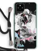 Camouflage de sommeil: Pixel 5a 5G Transparant Hoesje met koord Camouflage de sommeil: Pixel 5a 5G Transparant Hoesje met koord