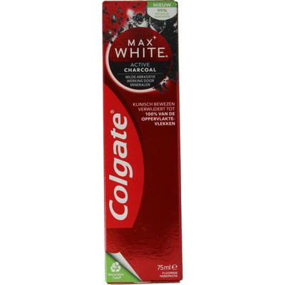 Colgate Tandpasta max white charcoal Colgate Tandpasta max white charcoal