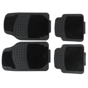 All Ride Automatten Universeel - Set van 4 - 70 x 44 cm/ 44,5 x 43 cm - Zwart