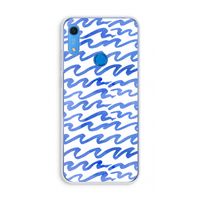 Blauwe golven: Huawei Y6s Transparant Hoesje